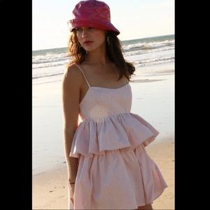 Stone Cold Fox Iris Dress Pink Stripe size 1